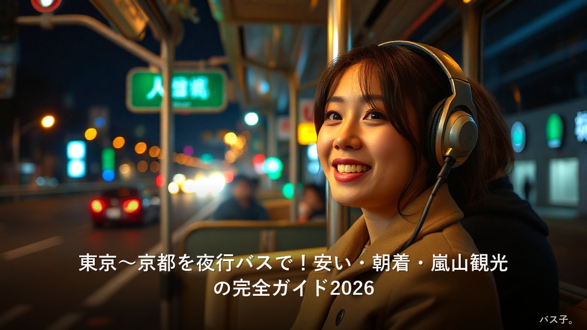東京〜京都を夜行バスで！安い・朝着・嵐山観光の完全ガイド2026